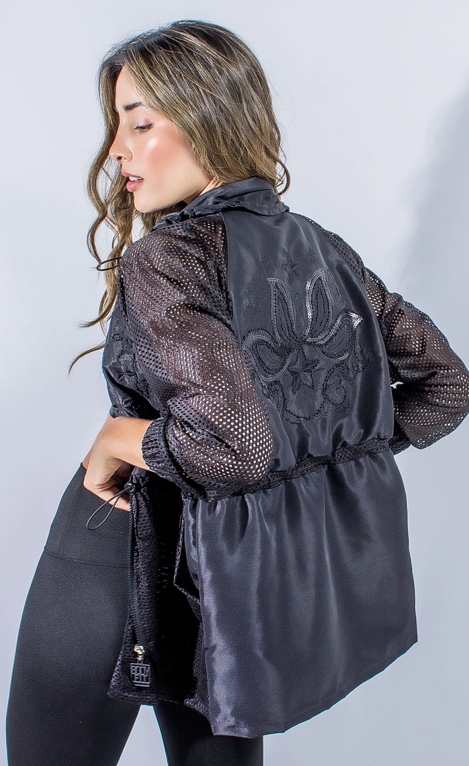 Dian Black Embroidered Jacket