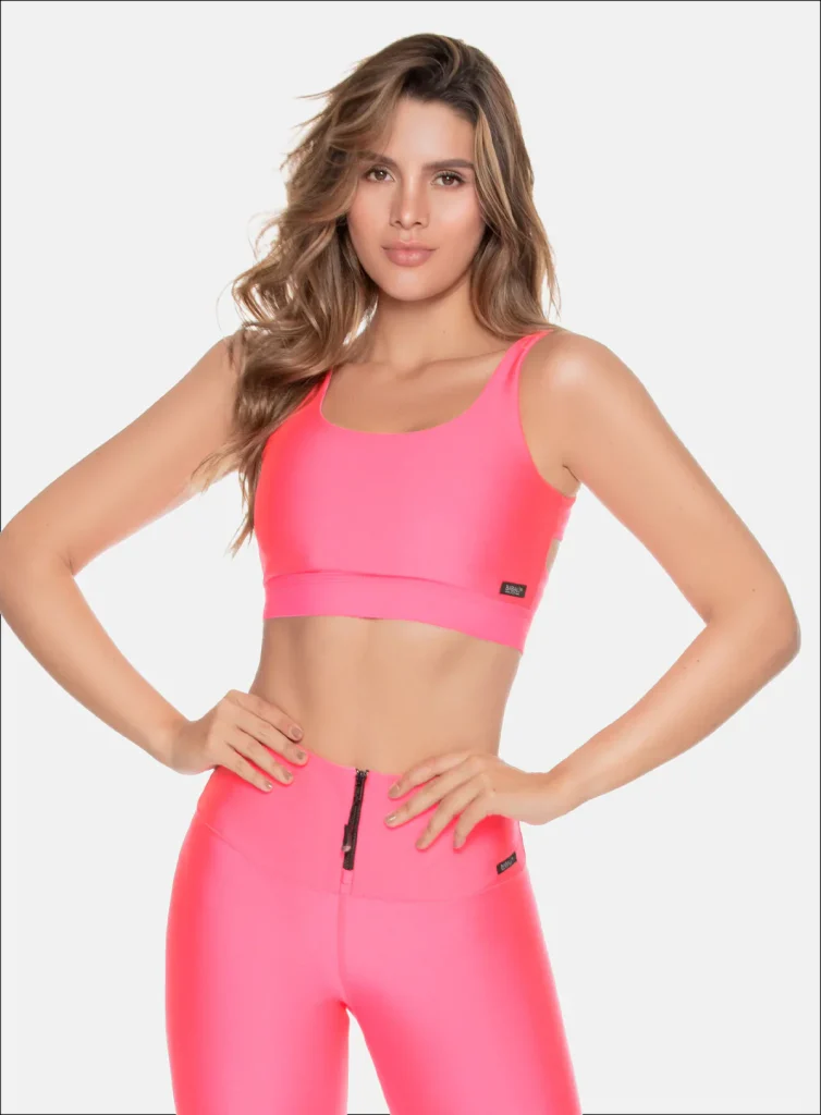 Woman in Pink Activewear Set from Women's Activewear Clothing Collection