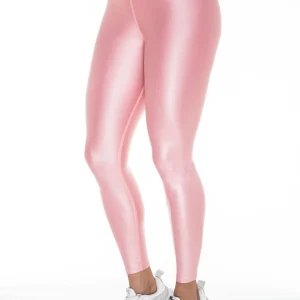 Pink Metallic Leggings