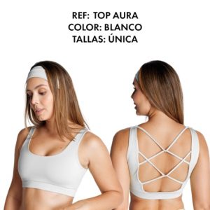 Aura White Sports Top